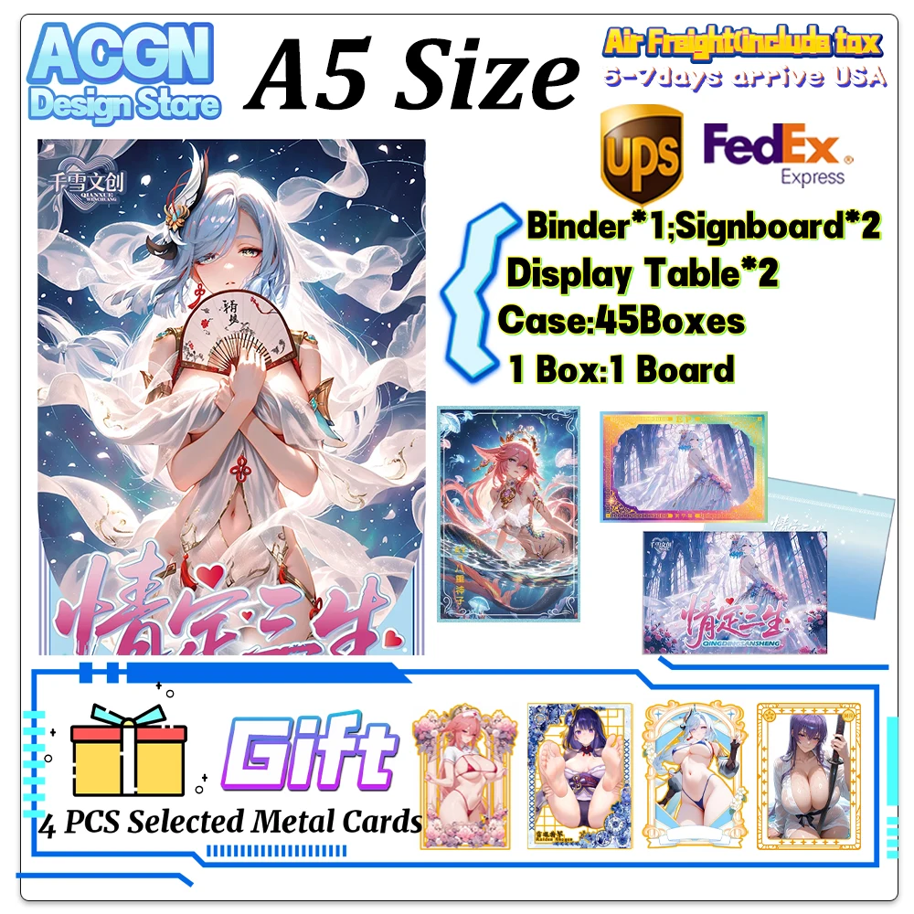 

Оптовая продажа, новинка 2025, размер A5 Qing Ding San Sheng, акриловая доска для карточек «История богини», Waifu Yae Miko Doujin, игрушки, художественная доска, подарок