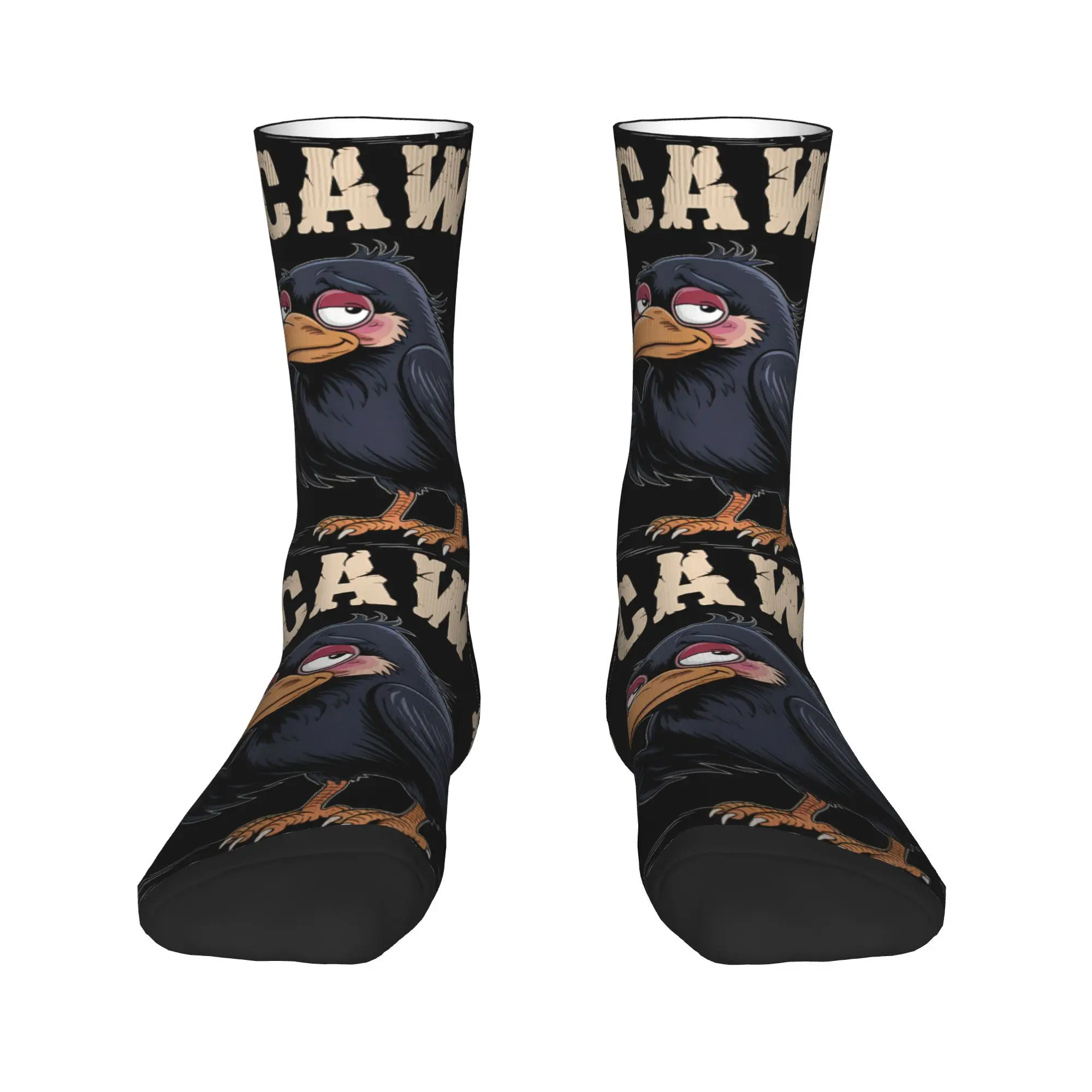 Divertenti calzini FCAWF di pollo F-Caw-F Calze casual da uomo Calzini sportivi da esterno traspiranti Calzini antiscivolo dal design autunnale