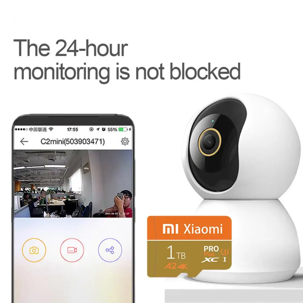 Original Mijia Xiaomi 2TB SD Memory Card 1TB High Speed Class10 TF Card 4K Ultra-HD Video A2 SD Card 128GB TF Card For Camera