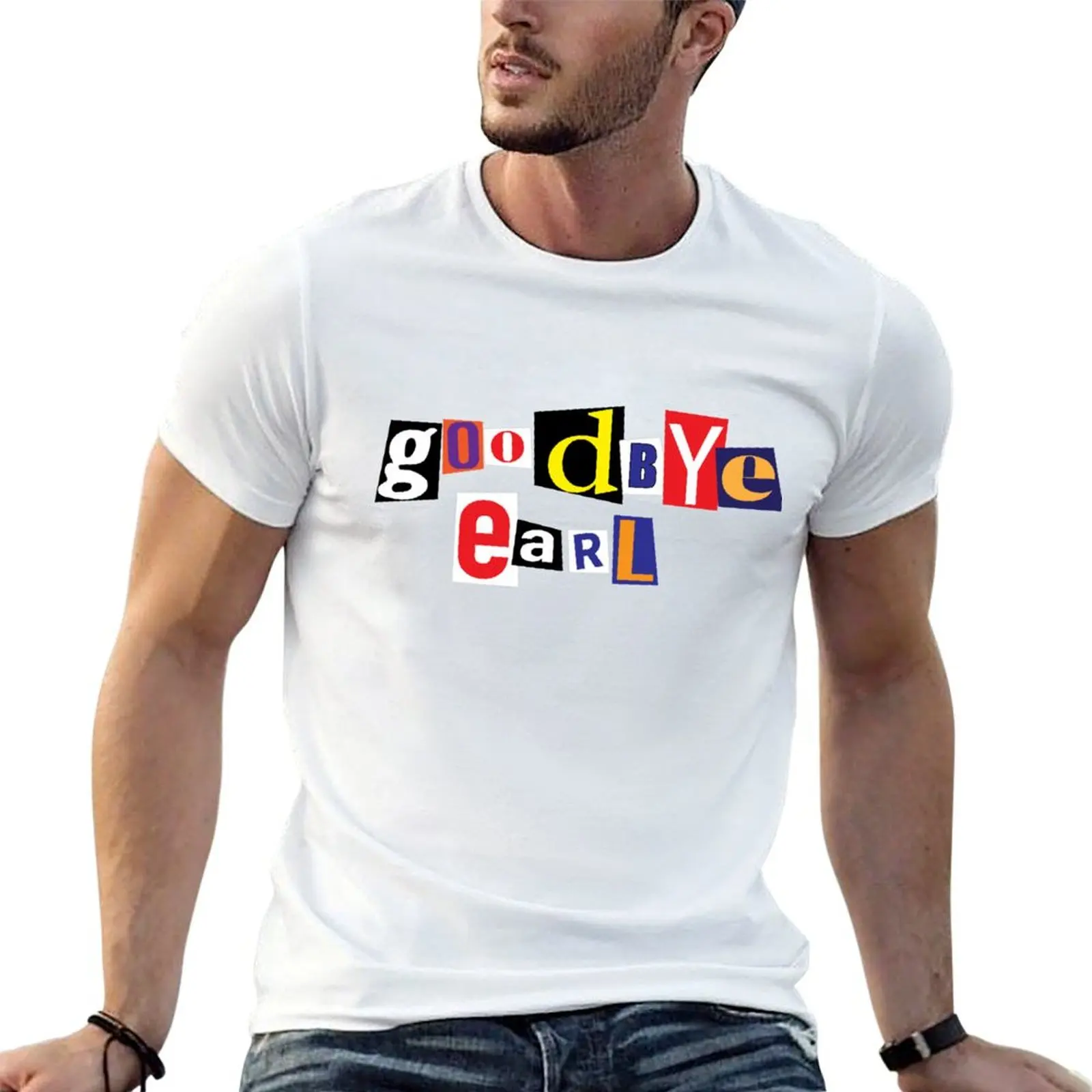 

casual shirts t t shirt Earl heavy man Goodbye men man T-Shirt cotton for