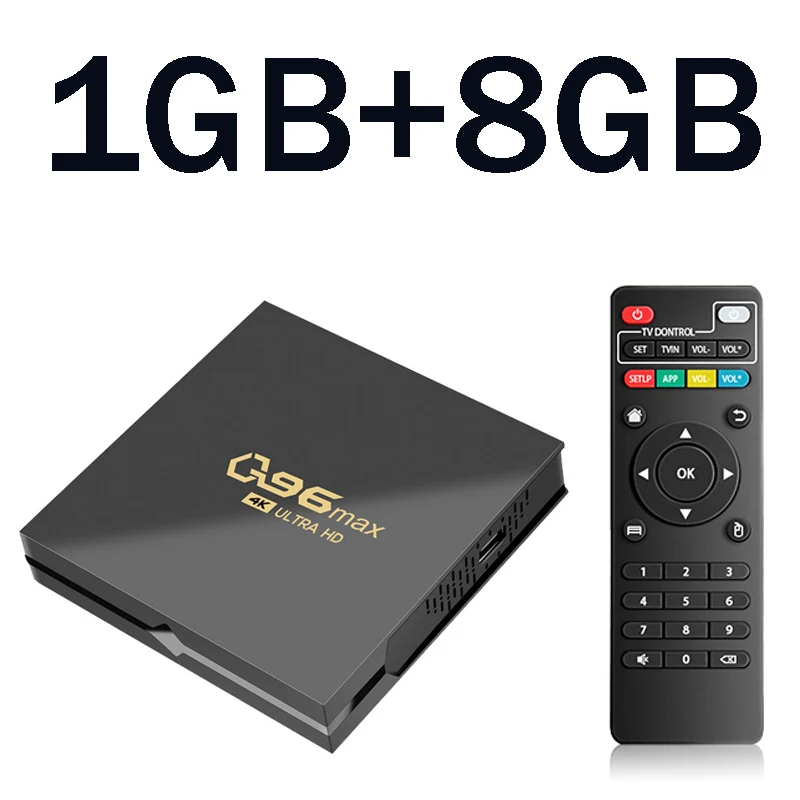 Q96 Max Android 11.0 Smart TV Box Amlogic S905 Ondersteunt 4G Wifi HD 4K 1080P 8GB 128GB Media Player 3D TV Box Set Top Box IPTV