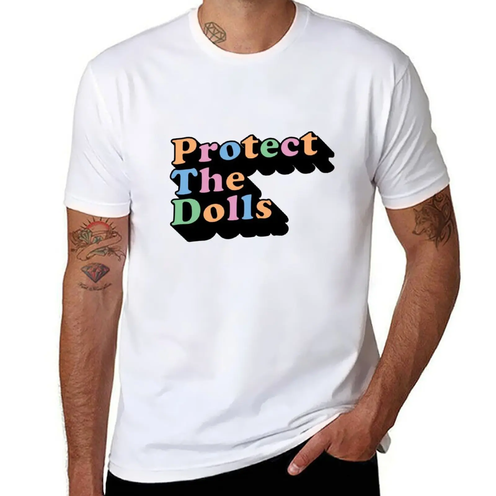 

Protect The Dolls T-Shirt t shirt men 100% cotton luxury brand t shirts for man graphic vintage T-Shirt