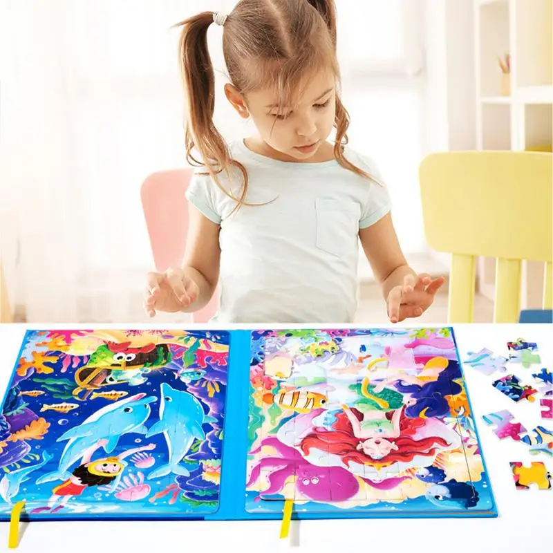 Puzzle Magnetic Travel Jigsaw, Puzzle Animal Envolvente, Educação Divertida, Brinquedos Criativos Pré-Escolares