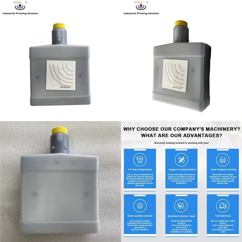 HCY Compatibke 302-1006-004 Citronix Make-up Fluid 750ml Without RFID Tag or Continuous Inkjet Printer