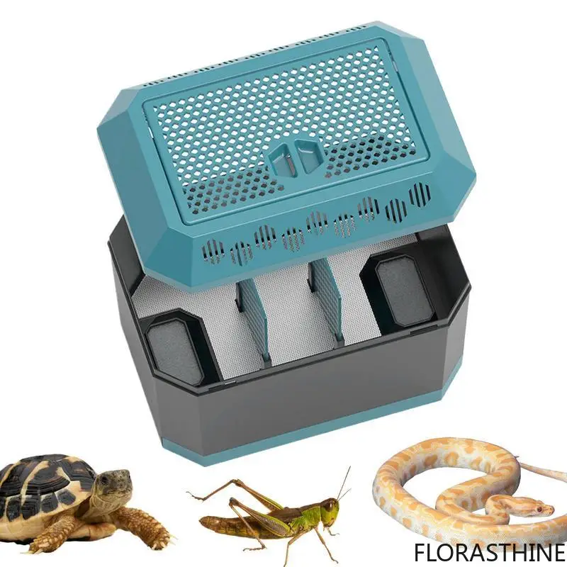 Mini insect breeding box Keep away from light Live food Box Storage for Lizards Chameleons Snake Feeding Habitat for Reptile