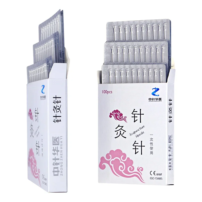 Full Size 100pcs/box Disposable Sterile Acupuncture Needle New Sterilization Acupuncture Points Beauty Health