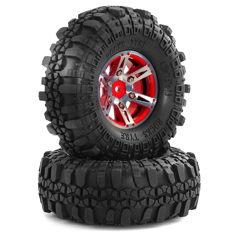 

Комплект резиновых шин RC Гусеничная шина Резиновая шина для TRX4 RC4WD D90 D110 Axial SCX10 RC Car-[A68T]