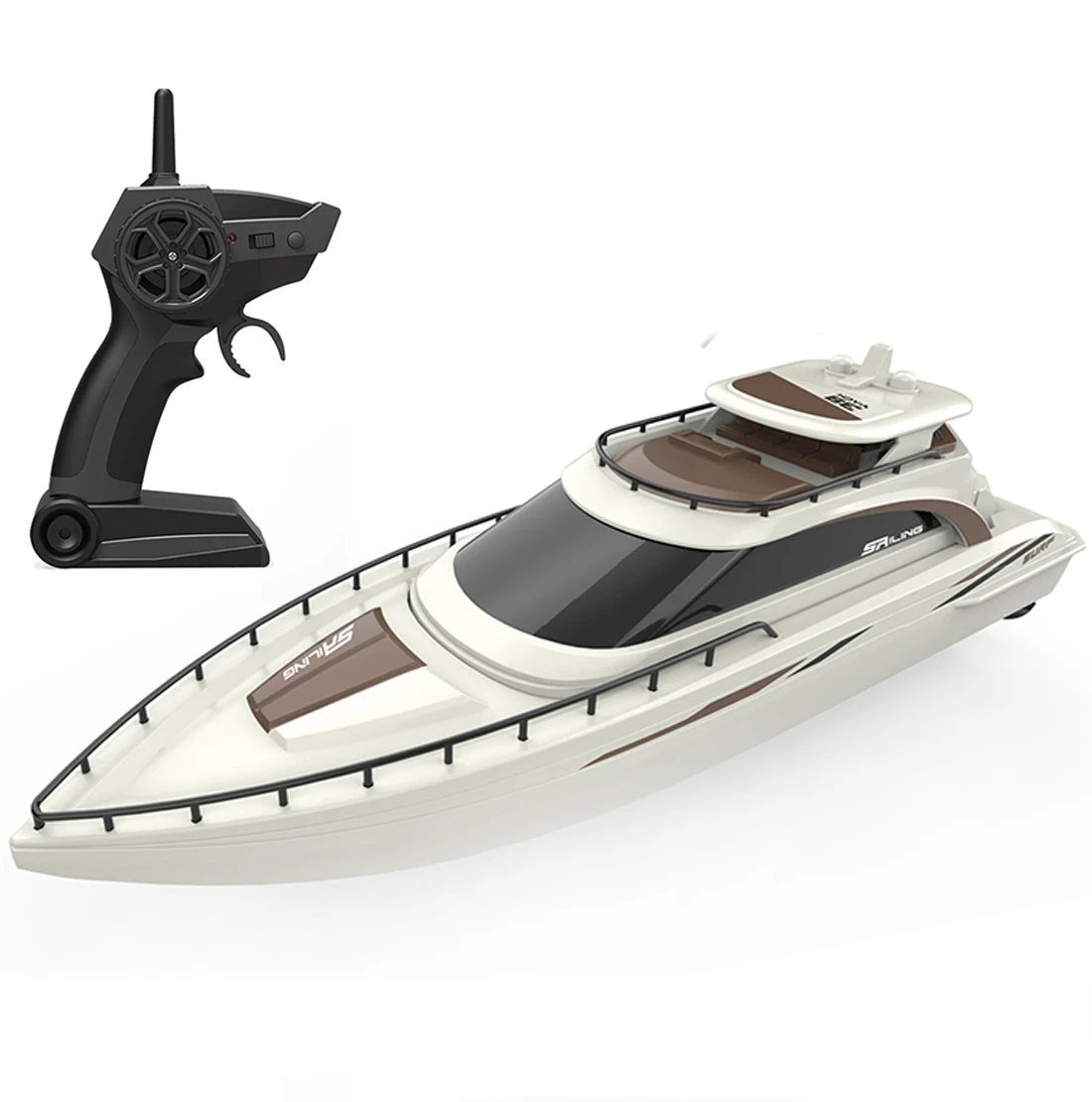 SOWOFA  Mini Remote Control Boat Cruise Ship 4CH Electric RC Sail 15km/h h139 h159   for Lake Pool Boy Kids