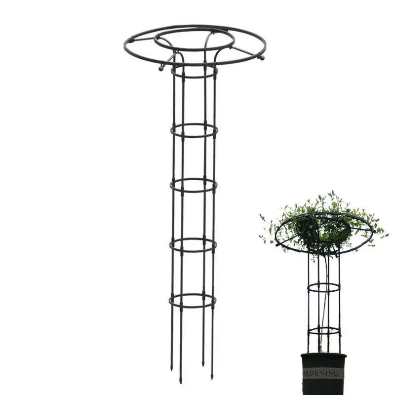 Vertical Garden Trellis Metal Wire Stake Trellis For Houseplant Metal Vine Plant Support Trellis Decorative Vegetables Flowers