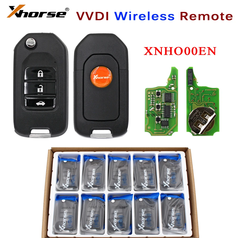 

Универсальный беспроводной дистанционный Автомобильный ключ Xhorse XNHO00EN VVDI для VVDI2 VVDI, инструмент для ключей для Honda Style