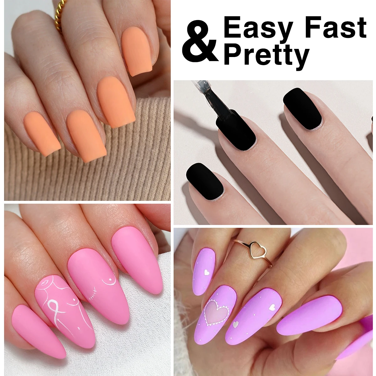 Hassleless 15ml Velvet Matte Top Coat — UV Gel Polish (Soak-Off) — Create a Premium, High-End Nail Finish — Professional Nail La image 4