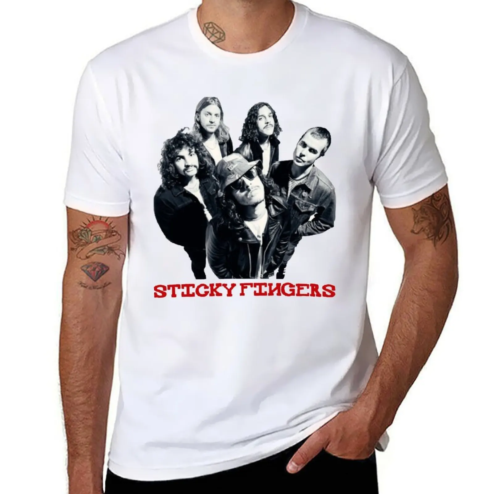 

Sticky Fingers T-Shirt man tshirt printed t shirts for man T-Shirt