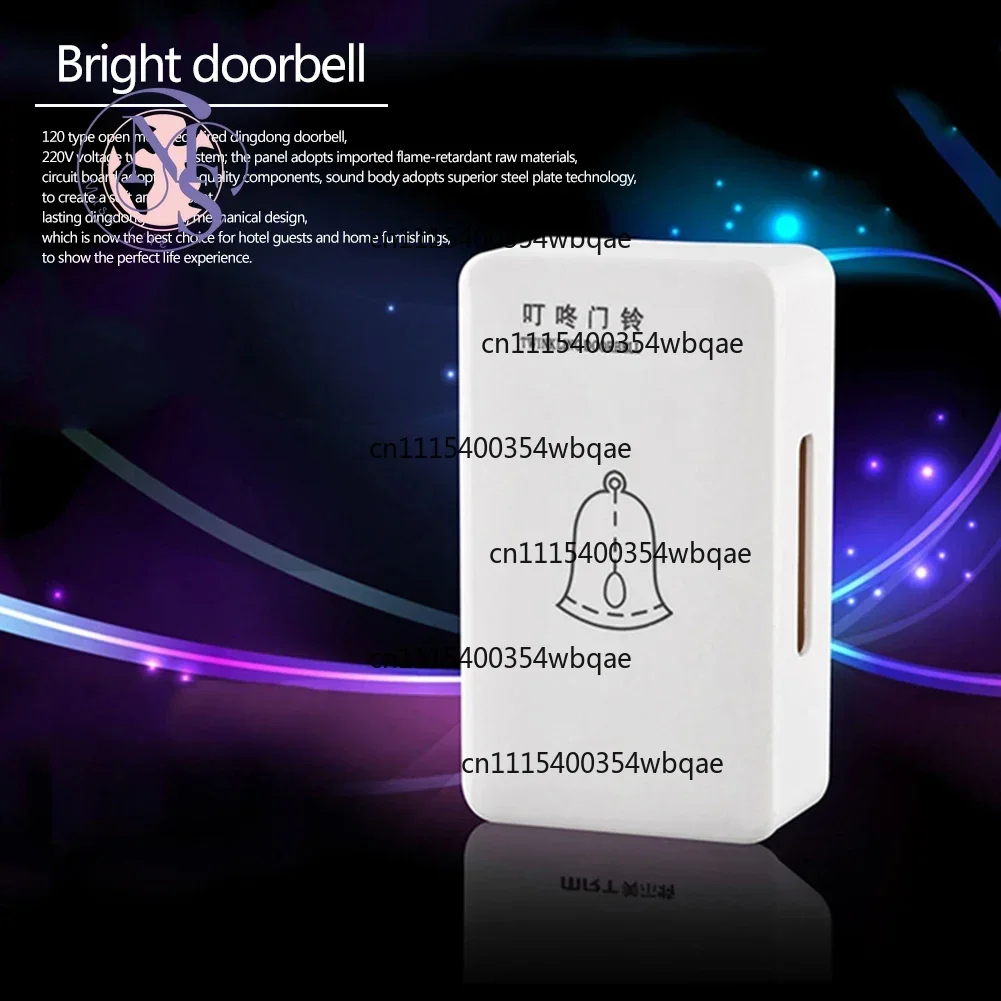 ZOCI-FOR-Wired Welcome Doorbell Chime Vocal Door Mounted Bell For Home Office Hotel