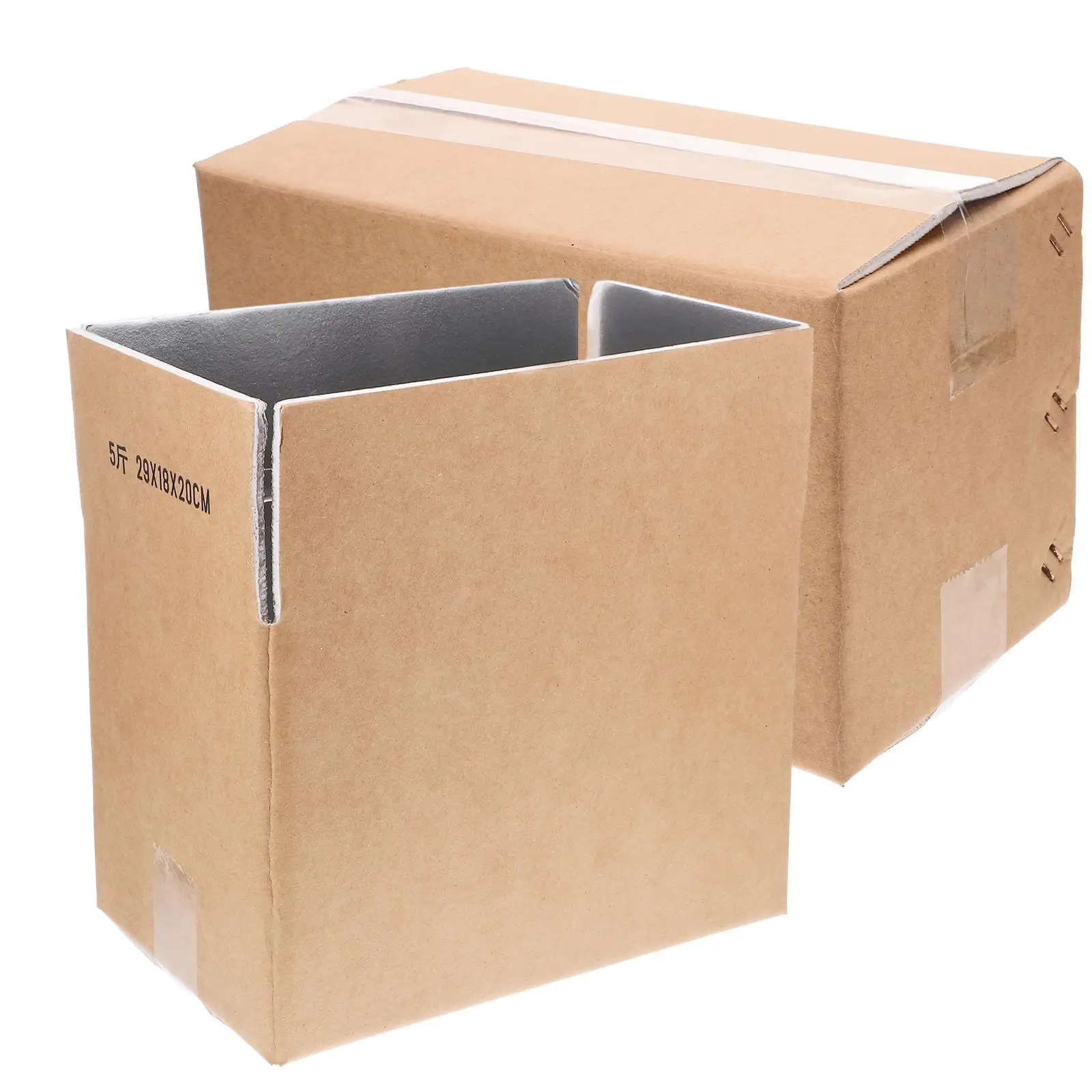 2 Pcs Freezer Insulated Shipping Containers Boxed Mini Cardboard Boxes Small Bags