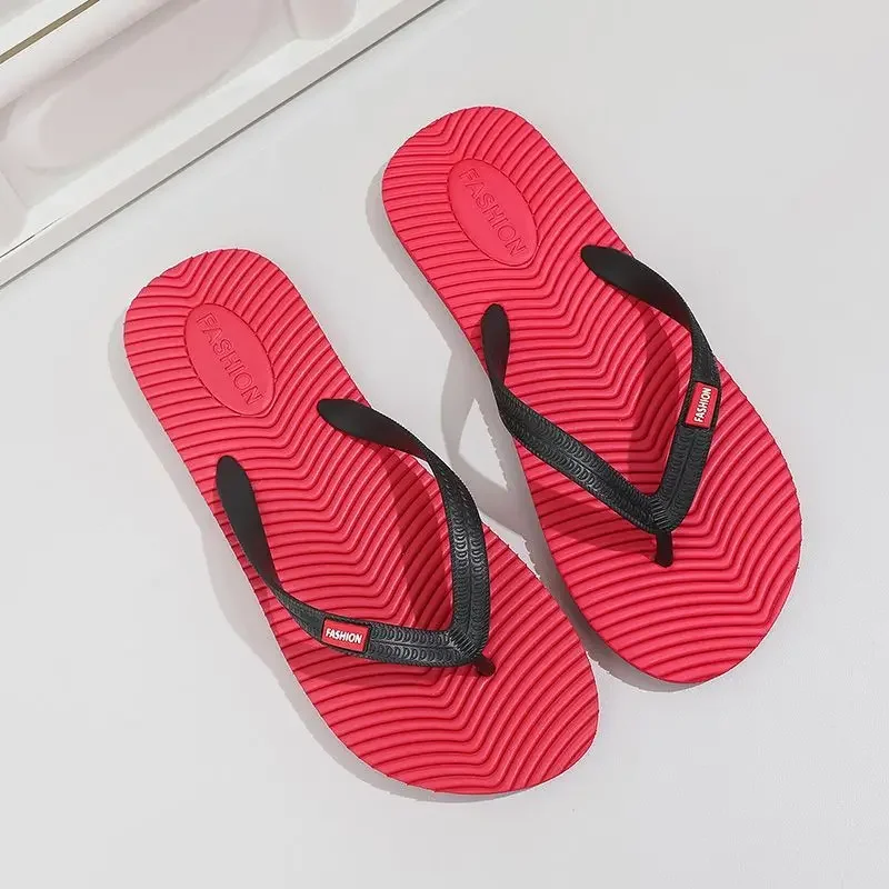 

Красные мужские тапочки Shiatsu Walk Around Home Slides Mascullino Original Clappers 2025 Fun Designer Luxury Pvc Trend Eva Мужская обувь