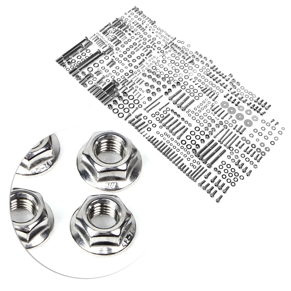 

Engine Head Bolt Kit ATV Aluminum Alloy Engine Bolt Studs Kit Replacement Accessory Fit for YFZ350 YFZ 350 BA