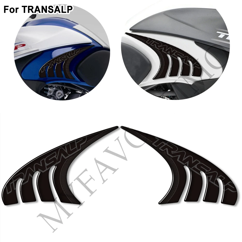 For Honda TRANSALP XL 700 V XL700 V Motorcycle Fuel Oil Tank Pad Side Protector Sticker Decal Kit