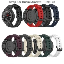 Watch Strap For Huami Amazfit T Rex Pro bands Silicone Replacement Strap For Amazfit T Rex watchband