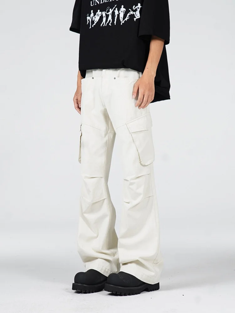 

Loose Straight Leg Thin Men's Workwear Pants Autumn New American Style Functional Paratrooper Pants Breathable Casual Trousers