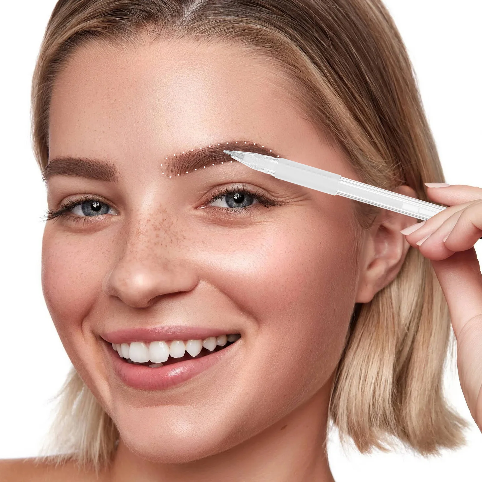 Eyebrow Mapping Marker Fine Oil Pen Professional Design Manual Brow Tattoo Tool Durable Smooth Grip Microblading Pen