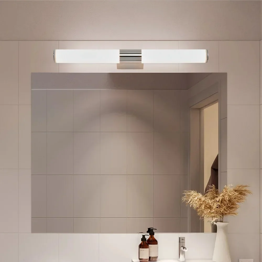 Modern LED Wall Lamp Bathroom  Fixture Chrome  Bathroom Mirror Lamp for Bedroom Living Room Wall Sconce Bath Mirror Line Lamp