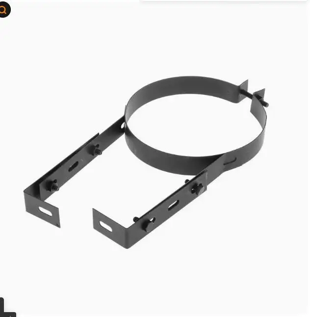 مدخنة قوس 6 بوصة الفولاذ المقاوم للصدأ قابل للتعديل جدار جبل حامل ل موقد الأنابيب دعم المداخن بطانة المشبك U-شكل الأنابيب