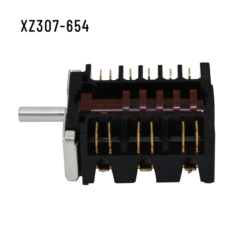 

1Pcs 250V 16A Position Switch XZ307-654 for Oven Steamer Rotary Electrical Heater Power Knob Function Switch