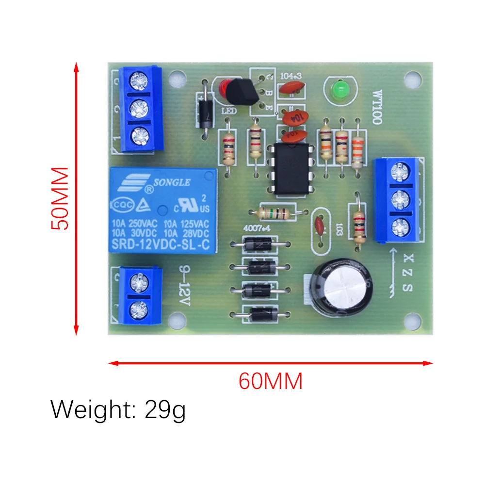 Water Level Controller Switch Liquid Level Sensor Module Automatically Pumping Drainage Protection Controlling Circuit Board