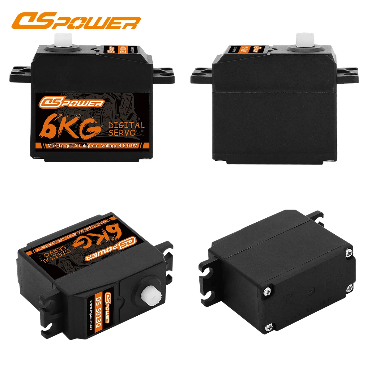 DSpower 6KG Metal Gear Servo digitale a coppia elevata 4.8 ~ 6.0V per 1/10 1/12 RC Car Truck Crawler Wltoys 124018 124019 SCX10 Parte giocattolo