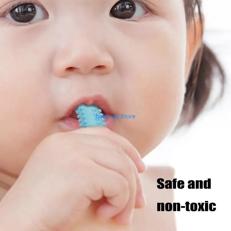 자폐증 어린이를위한 실리콘 Teether 씹을 ​​수있는 젖니가 남 장난감 펜던트 목걸이 진정 장난감 유아 아기 치아 구호 도구 4XBD