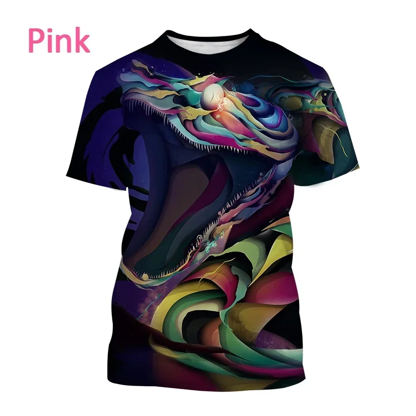 Men's Cobra Art Short-sleeve T Shirt Animal Snake Casual Fashion T Shirt Viper Harajuku Print Streetwear Top
