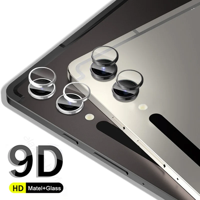 TabS9 Aluminium Alloy Bumper Camera Protector For Samsung Galaxy Tab S 9 S9 Plus Ultra 5G 9D Tempered Glass Matel Ring Lens Cap