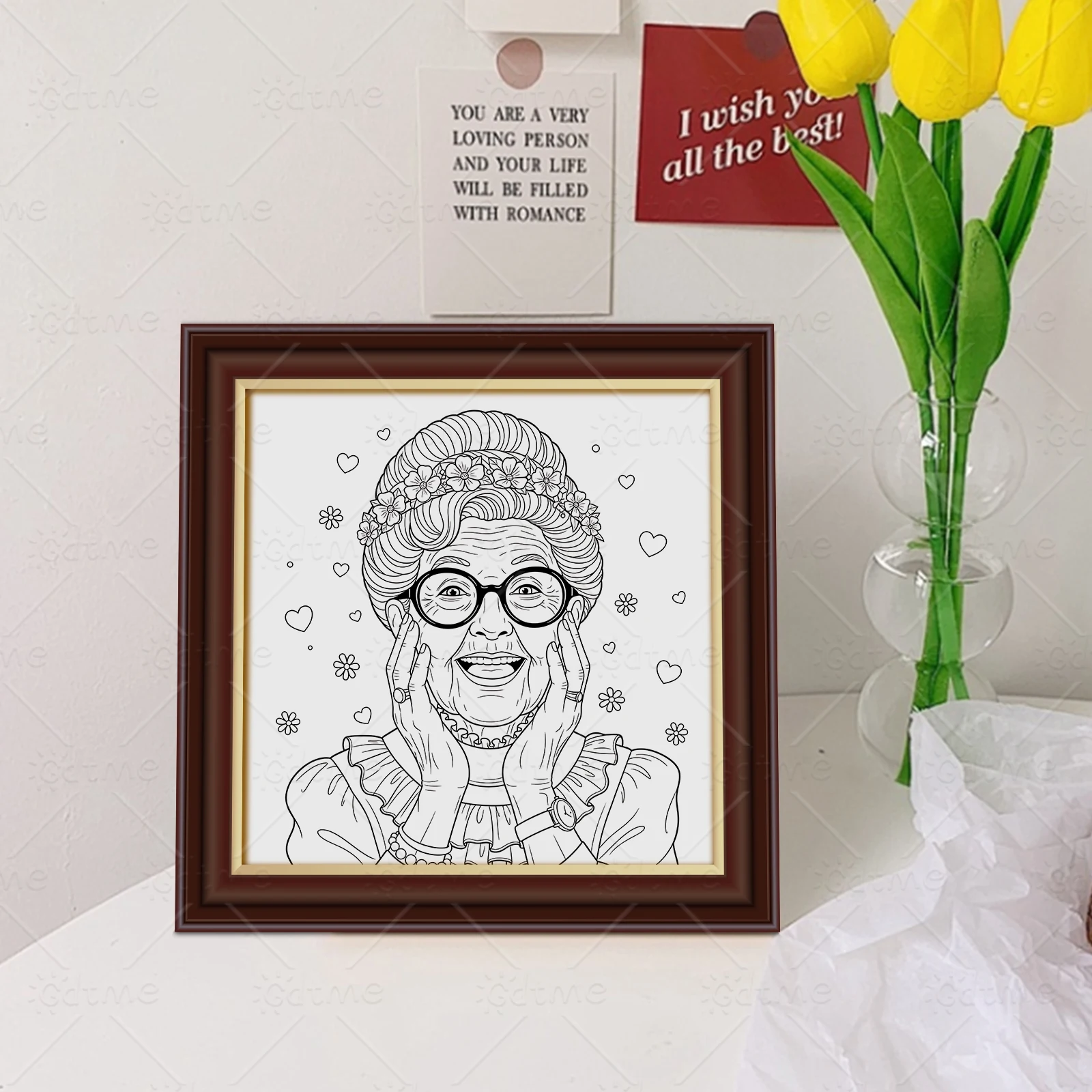Funny Grandma ﻿ Bold-easy Patterns Coloring Book for Adults Cute Drawing Book Perfect Gift for Party and Birthday image 6