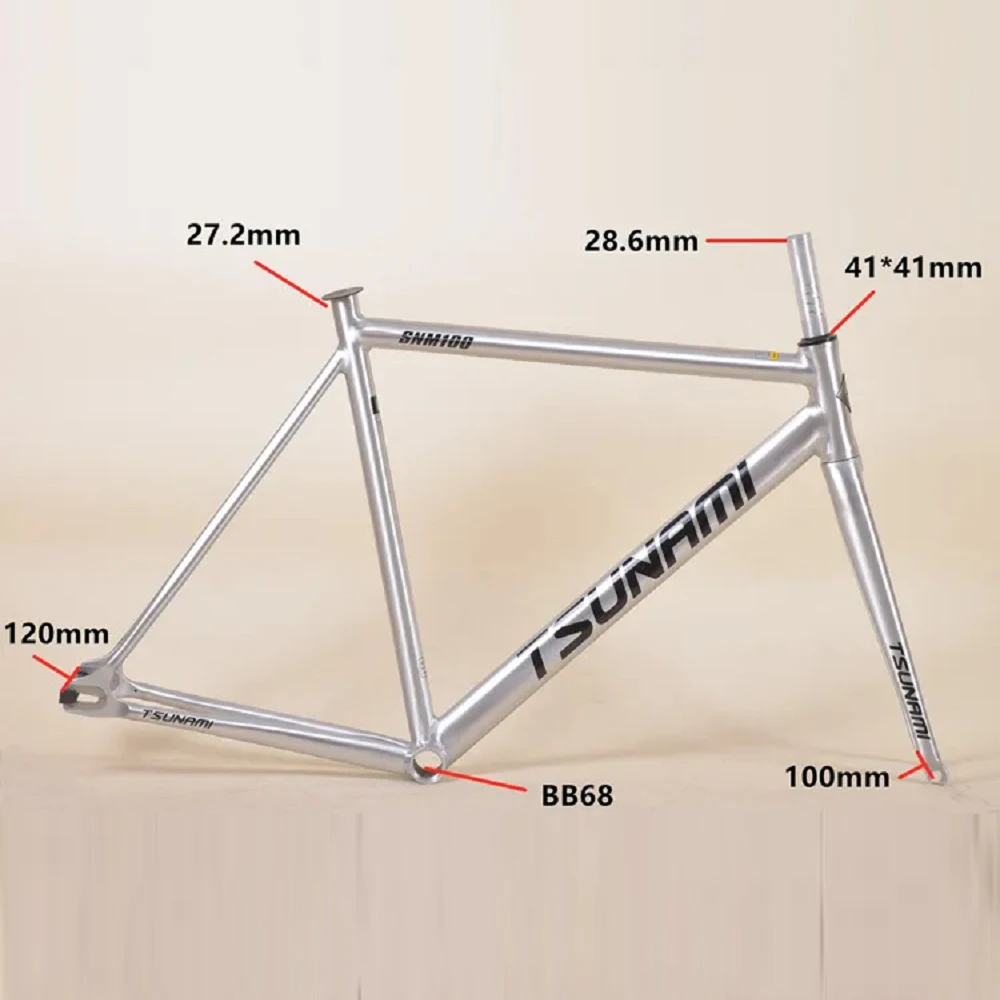 Mountain bike frame 700c variable speed road bicycle rack Aluminum alloy racing track  Fixed Gear BIKE Frame+front fork