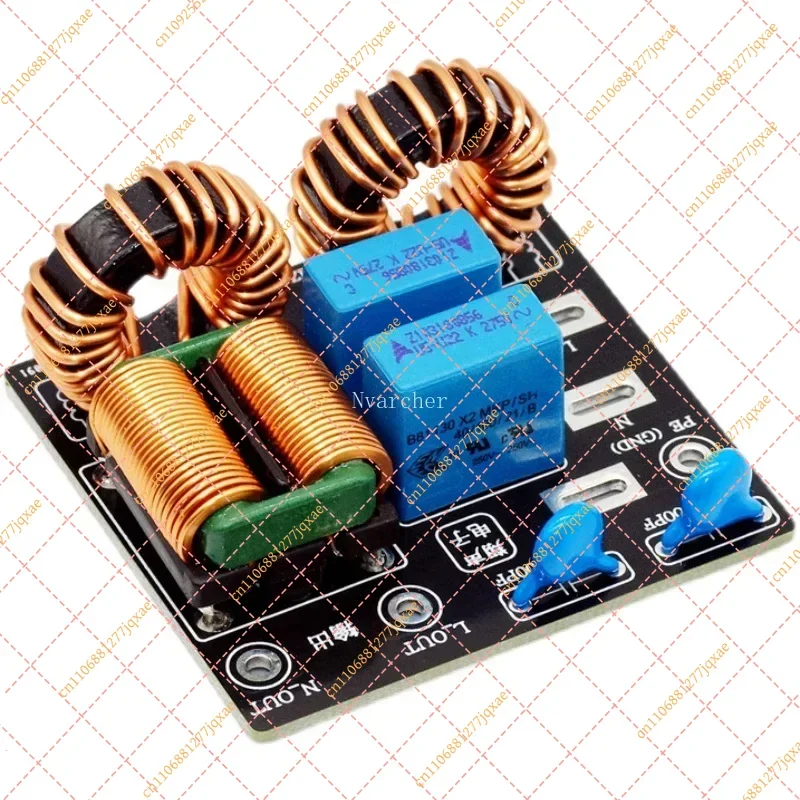 220V AC EMI Power Filter Socket, High-Frequency EMC Noise Suppressor for Audio Amplifiers