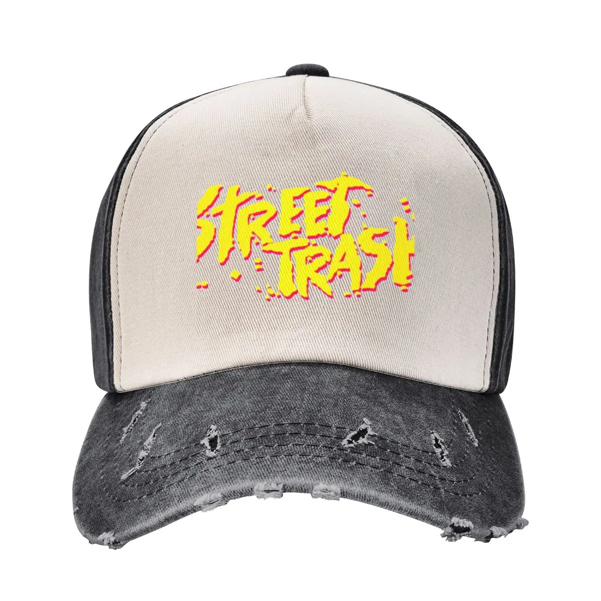 

Street Trash Yellow Baseball Cap beach hat Rugby Wild Ball Hat Fishing cap Women's Hats 2025 Men's