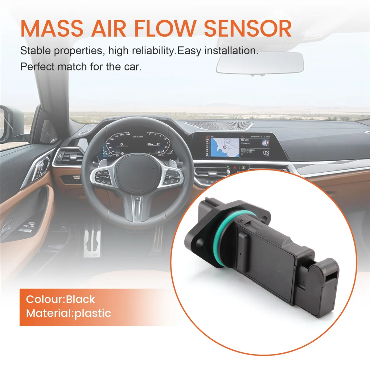 Датчик массового расхода воздуха MAF 0280218040 22680-6N200 для Nissan Almera Maxima X-Trail 2002-2015, 1 шт.