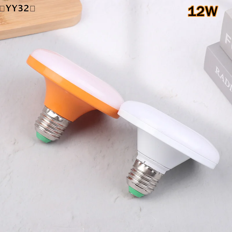 LED Bulb 220V E27 Base Household Energy Saving Lamp 12W Indoor Lighting Flying Saucer Light Ceiling Lamp Garage UFO Lamp〔YY32〕 view 2
