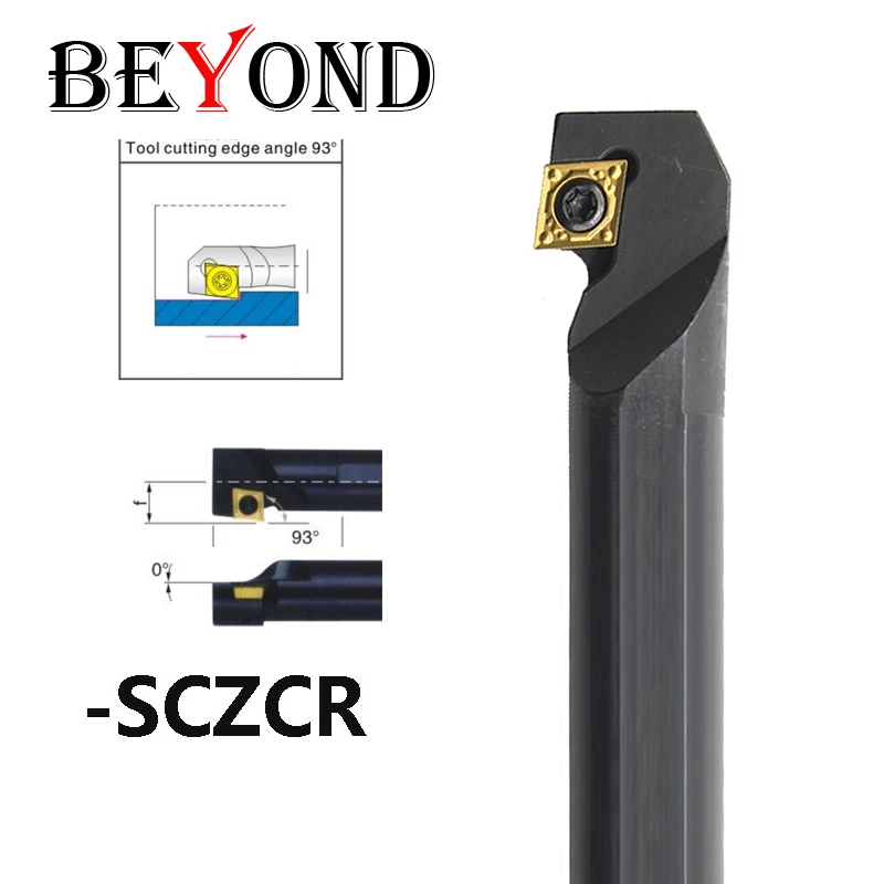 BEYOND SCZCR S08K S10K S12M S16Q S20R S25S SCZCR09 SCZCR06 Internal Turning Tool Holder CNC Cutter Shank use Carbide Insert CCMT