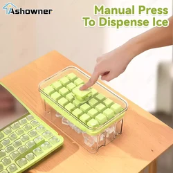 Ice Cube Mould for Refrigerator Food Grade Silicone Grade Ice Cube Tray for Freezer Ice Juice Whisky Coffee Givers Friend Gifts