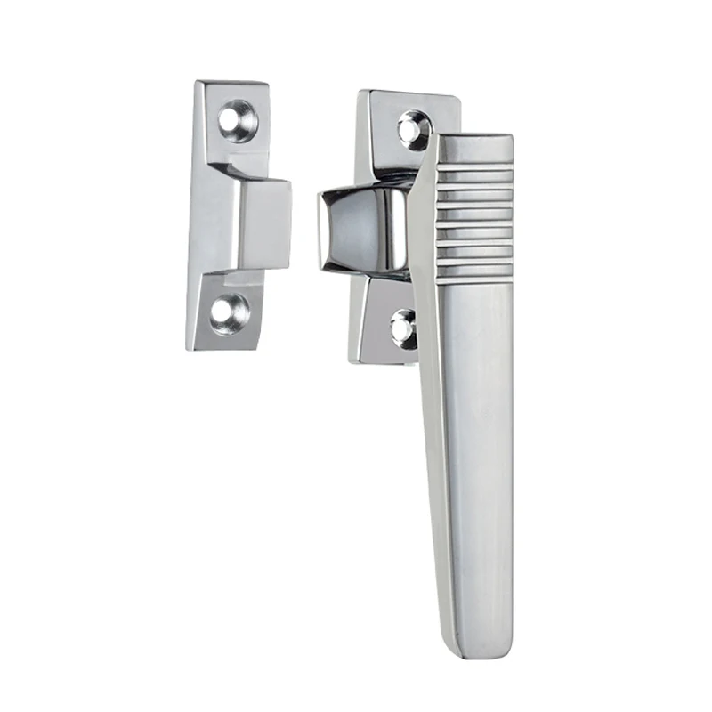 Brand New 4PCS Zinc Alloy Industrial Handle Lock Distribution Box Handles Switch Electrical Cabinet Door Pulls Handles Chromed