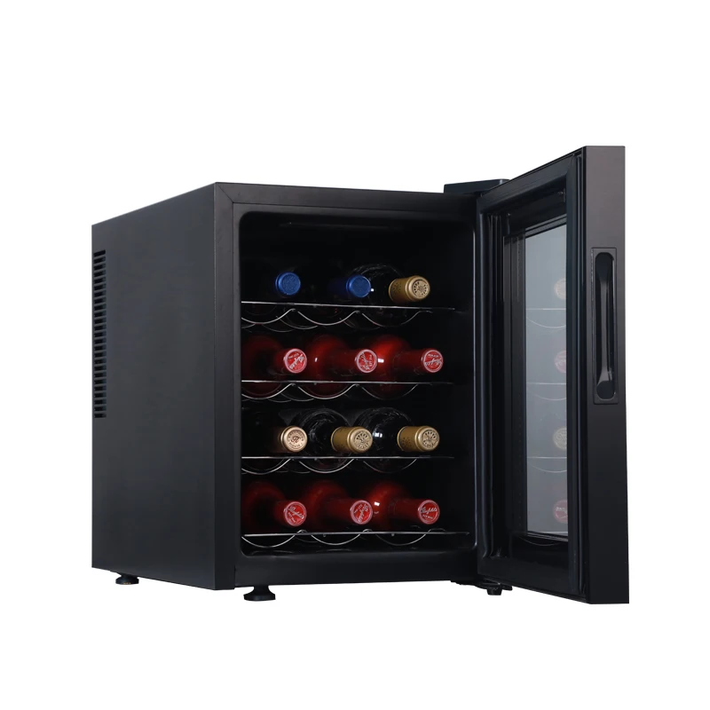High Quality Black Compressor Cooler Storage Constant Temperature Display Cabinet Wine Refrigerator