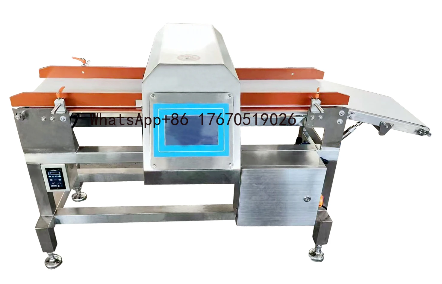 2026-High Detection Industrial Metal Detector Machine for Food Beverage Industry with Reject Bin