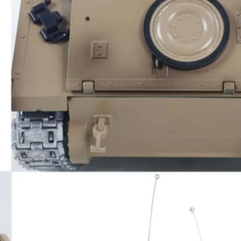 

US Stock 1/16 TD RC Tank M2412-B M113A1 ACAV 360 Turret Rotation Infrared Metal Wheels Gearbox Smoke Controlled Military Panzer