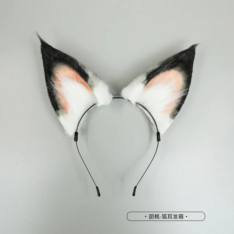 Kawaii Cat Ear Hairbands Women Cute Plush Furry Fox Ears Headband Lolita Girl Anime Cosplay Masquerade Party Hair Accessories