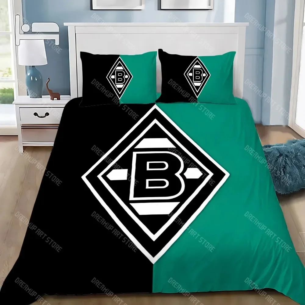 Duvet Cover Pillowcase Bedding Set BorussiaS M-MonchengladbachS Adult BoyGirl Bedroom Decoration Children Gift Single Large Size