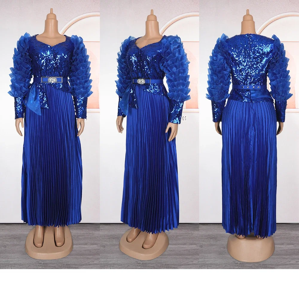 

Африканские вечерние платья для женщин, свадебное платье с блестками, Анкара Дашики, африканская одежда, турецкий кафтан, наряды Абая, Vestidos