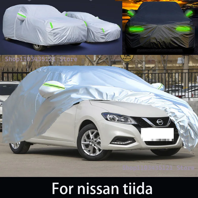 

For nissan tiida Outdoor Protection Full Car Covers Snow Cover Sunshade Waterproof Dustproof Exterior Car accessories