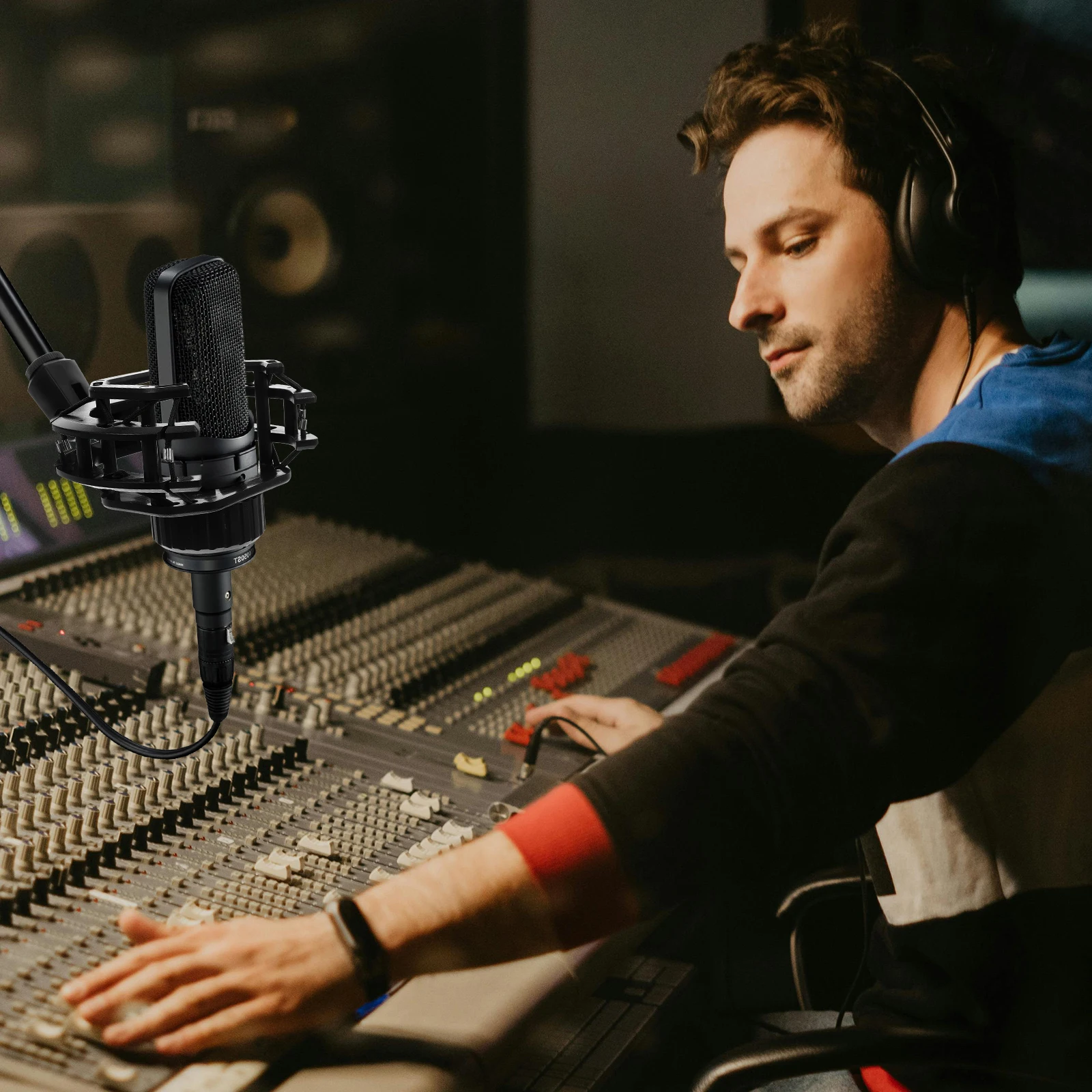 

Регулируемое противоударное крепление для микрофона, прочная пластиковая противоударная стойка, противоударный держатель для микрофона, настольная антивибрационная подставка