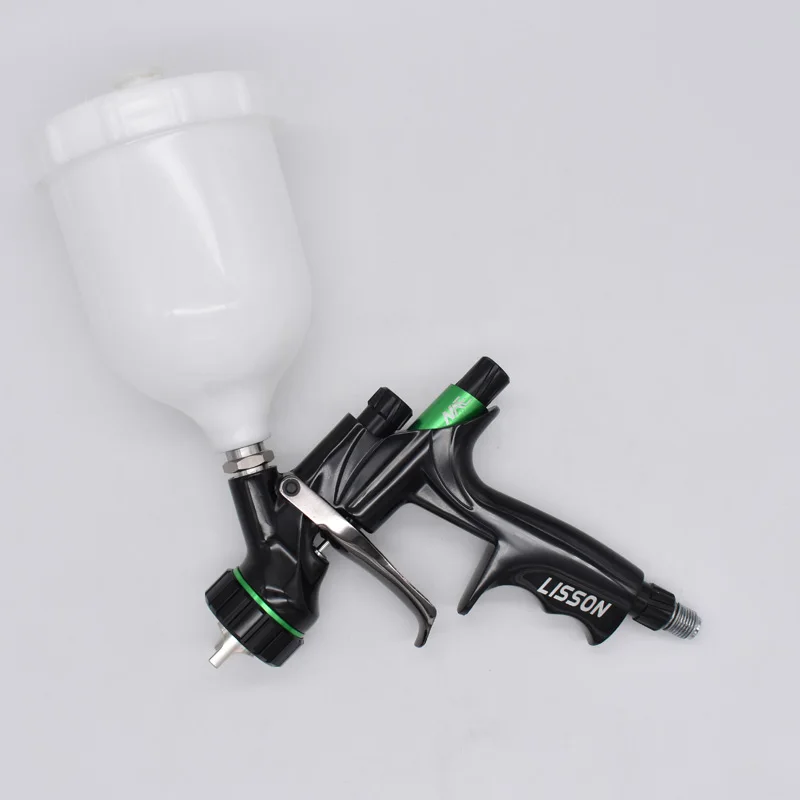 LISSON paint spray gun HVLP air spray gun 1.3mm stainless steel nozzle 600cc cup spraying tool suitable for car spray painting